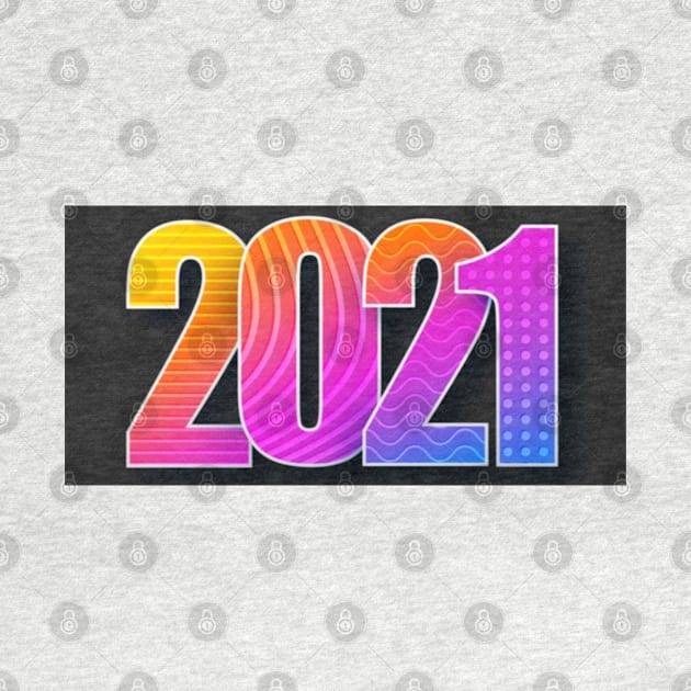 2021 colorful design new year 2021 by Maroon55